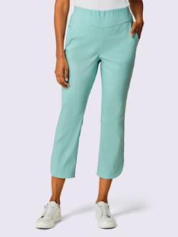 Pantalon 7/8 qualité lyocell estivale, couleur bleu, taille 44, marque Stehmann Comfort line - helline