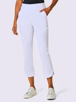 Pantalon 7/8 qualité lyocell estivale, couleur blanc, taille 48, marque Stehmann Comfort line - helline