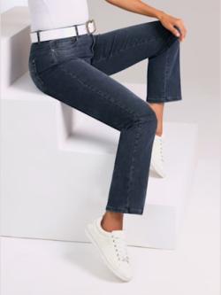 Jean 5 poches mélange coton et lyocell de qualité, couleur bleu, taille 38, marque Ascari - helline