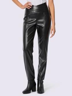 Pantalon en synthétique agréables à porter, couleur noir, taille 44, marque Creation L - helline