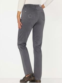 Jean 5 poches, couleur gris, taille 44, marque CREATION L PREMIUM - helline