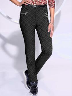 Pantalon en jersey qualité viscose extensible souple, couleur noir, taille 52, marque Creation L - helline