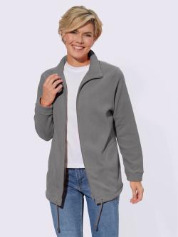 Veste polaire traitement contre les bouloches, couleur gris, taille 50, marque Collection L - helline