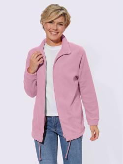Veste polaire traitement contre les bouloches, coleur rose - HELLINE