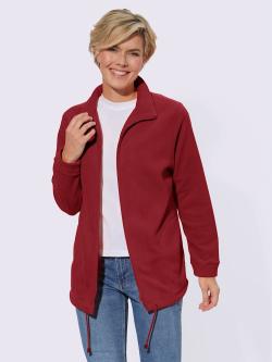 Veste polaire traitement contre les bouloches, couleur rouge, taille 22, marque Collection L - helline