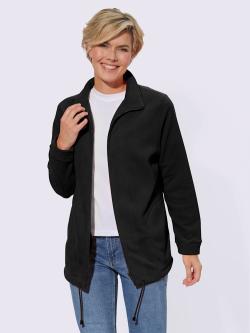 Veste polaire traitement contre les bouloches, coleur noir - HELLINE