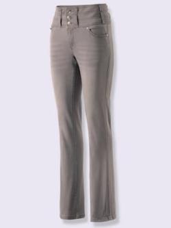 Jean 5 poches mélange de lyocell et de viscose de qualité, couleur gris, taille 56 - helline