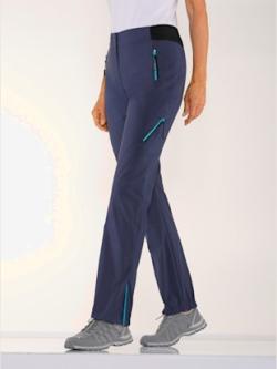 Pantalon technique 55% coton, couleur bleu, taille 44, marque Collection L - helline