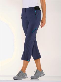 Corsaire 55% coton, couleur bleu, taille 42, marque Collection L - helline