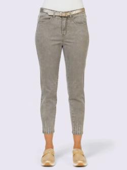 Jean qualité extensible très confortable, coleur denim gris - HELLINE
