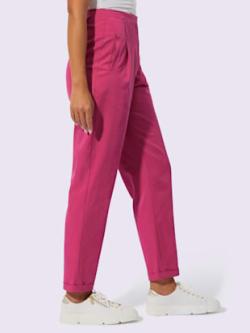 Pantalon qualité lyocell estivale, couleur rose, taille 50, marque Creation L - helline