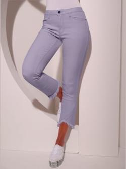 Jean 97% coton, couleur parme - HELLINE