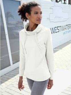 Sweat-shirt, couleur couleur ivoire, taille 40, marque Collection L - helline
