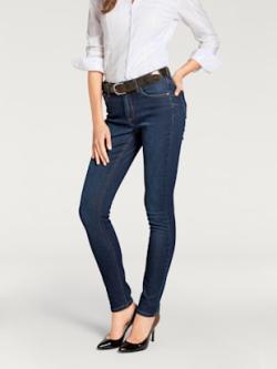 Jean skinny coupe skinny tendance, couleur bleu, taille 36, marque Linea Tesini - helline