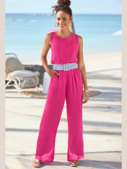 Combinaison, coleur fuchsia - HELLINE