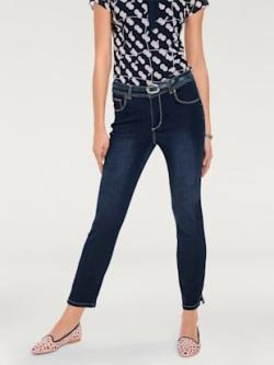 Jean 7/8 longueur 7/8, couleur noir, taille 46, marque Linea Tesini - helline