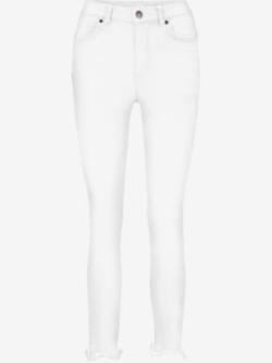 Jean skinny coupe skinny tendance, couleur blanc, taille 46, marque Linea Tesini - helline