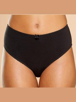 Slip gainant. coupe enveloppante, couleur : noir uni, taille 42/44, marque Nuance, 95% coton;5% élasthanne - helline