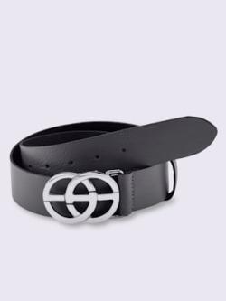 Ceinture boucle décorative, couleur gris, taille 115 - helline