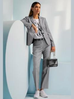 Tailleur pantalon intemporel et chic, couleur couleur ivoire, taille 40, marque Rick Cardona - helline