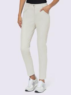 Pantalon skinny qualité extensible, couleur couleur ivoire, taille 38, marque Rick Cardona - helline
