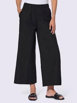 Pantalon large qualité tissée, couleur noir, taille 46, marque Rick Cardona - helline