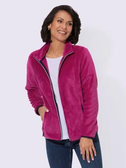Veste polaire qualité ultra-douce, couleur rose, taille 50, marque Collection L - helline