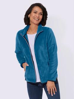Veste polaire qualité ultra-douce, couleur bleu, taille 50, marque Collection L - helline