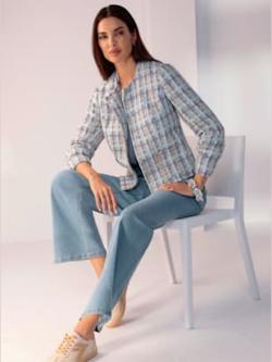 Blazer bouclé qualité bouclé douce, couleur marron, taille 48, marque Rick Cardona - helline