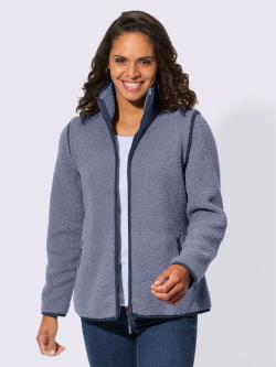 Veste polaire doublure polaire douce, couleur bleu, taille 50, marque Collection L - helline