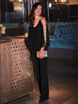 Combinaison affinant, couleur noir, taille 42, marque Ashley Brooke - helline