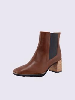 Bottines fabriqué à la main en espagne, coleur ambre - HELLINE