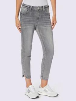 Jean 7/8 délavage tendance, couleur gris, taille 50, marque Rick Cardona - helline