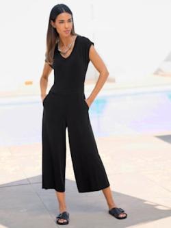 Combinaison douceur fluide, couleur noir, taille 38, marque Rick Cardona - helline