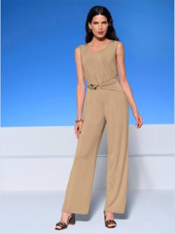 Combinaison boucle fantaisie décorative, coleur beige - HELLINE