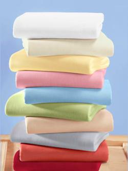 Drap-housse élasthanne : tenue infroissable, coleur écru - HELLINE