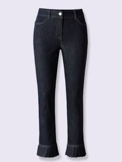 Jean push-up effet « push-up » pour un joli fessier, couleur bleu foncé - HELLINE