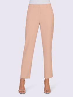 Pantalon aspect soigné, coleur rose - HELLINE