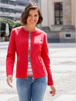 Blazer qualité coton doux sur la peau, couleur fraise - HELLINE