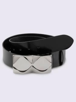Ceinture boucle décorative, couleur noir, taille 75 - helline