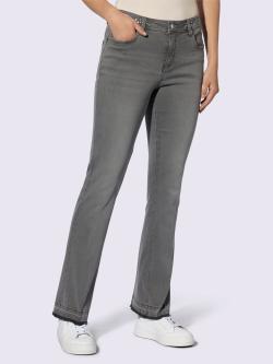 Jean push-up rivets décoratifs, couleur gris, taille 44, marque Rick Cardona - helline