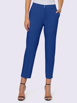 Pantalon 7/8 coupe 7/8, couleur bleu, taille 42, marque Ashley Brooke - helline