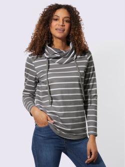 Sweatshirt très agréable à porter, couleur gris, taille 40, marque Collection L - helline