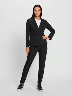 Tailleur pantalon qualité extensible, couleur noir, taille 38, marque Rick Cardona - helline