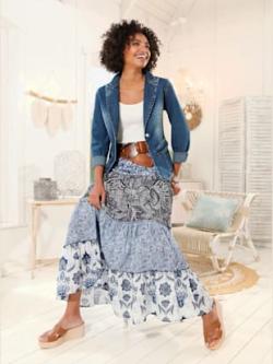 Blazer en jean alternative parfaite au blazer, couleur bleu délavé - HELLINE