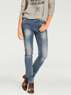 Jean skinny coupe skinny tendance, couleur bleu, taille 52, marque Linea Tesini - helline
