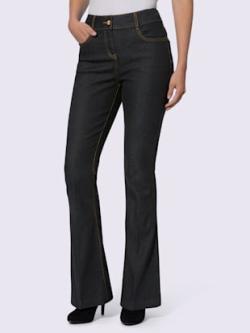 Pantalon effet ventre plat effet push-up, couleur noir, taille 38, marque Ashley Brooke - helline