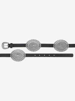 Ceinture tendance au look western, couleur noir, taille 95, marque LASCANA - helline