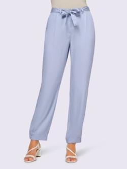 Pantalon bande à nouer amovible, coleur bleu clair - HELLINE