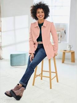 Blazer qualité finement structurée, coleur couleur poudre - HELLINE